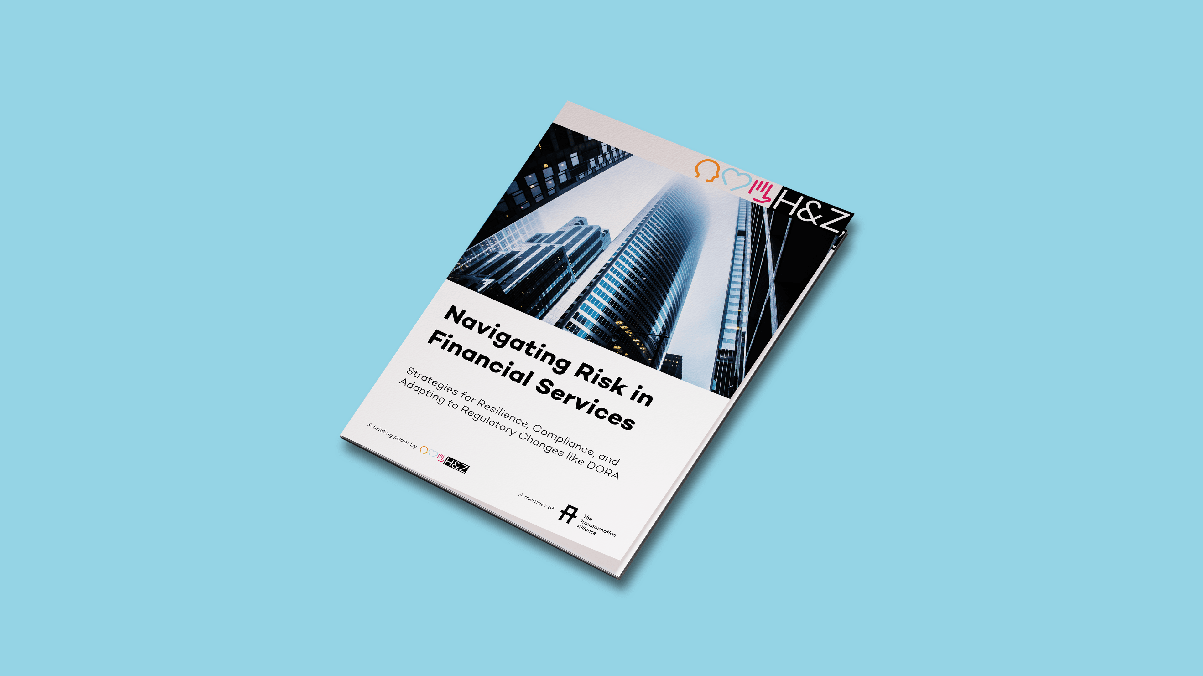 Cover of the Briefing Paper Navigating Risk in Financial Services: DORA and Beyond Compliance