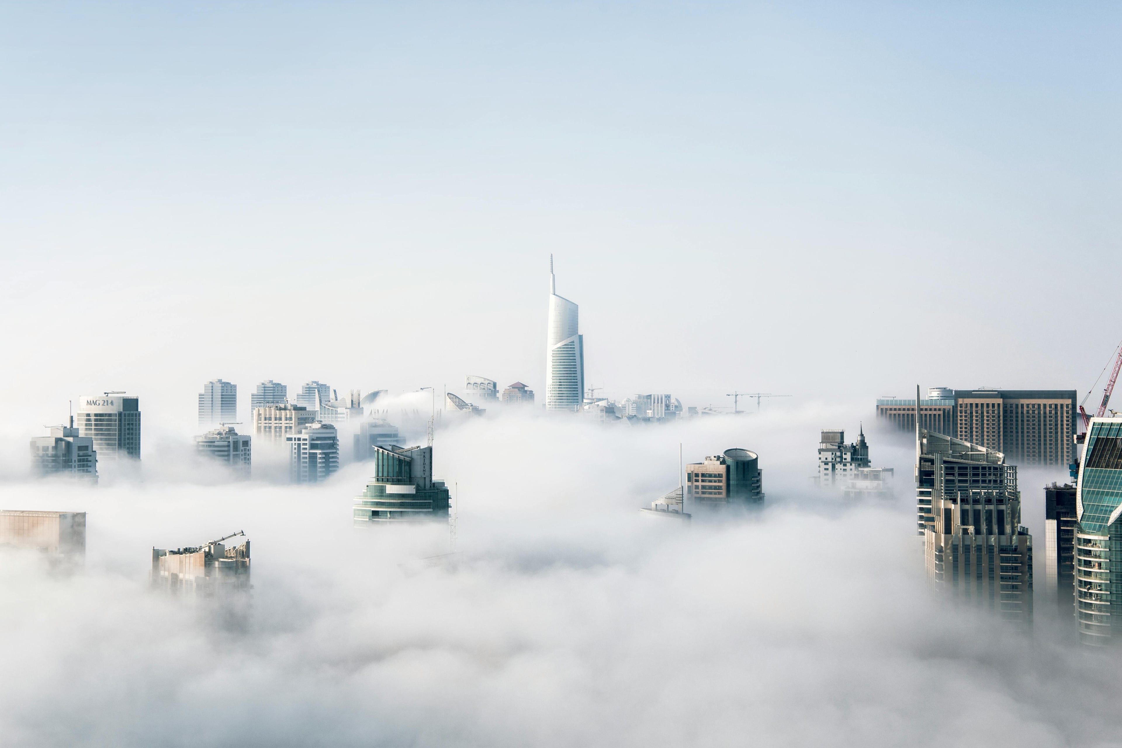 skyscraper in the clouds