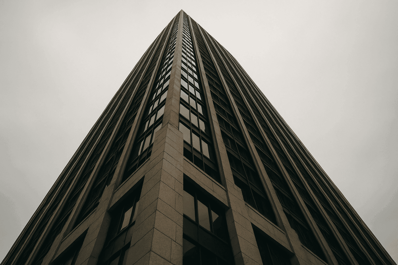 Big financial building beige