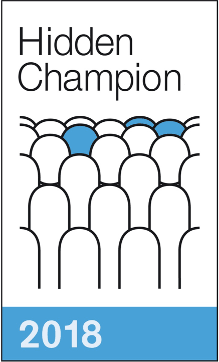 Hidden Champion 2018 award badge | H&Z