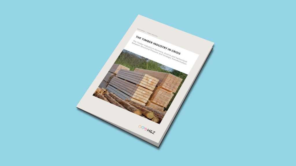 Mockup of the whitepaper The Timber Industry in Crisis by Haselhorst Associates