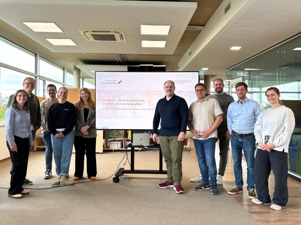 Workshop on impact measurement with the smart city team of the City of Mönchengladbach